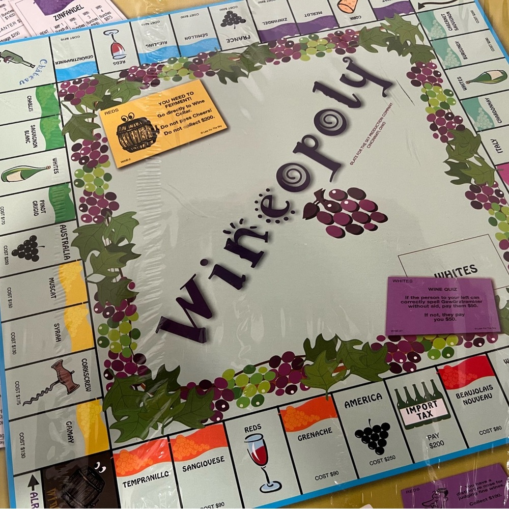 Wineopoly Board Game - Purple and Green